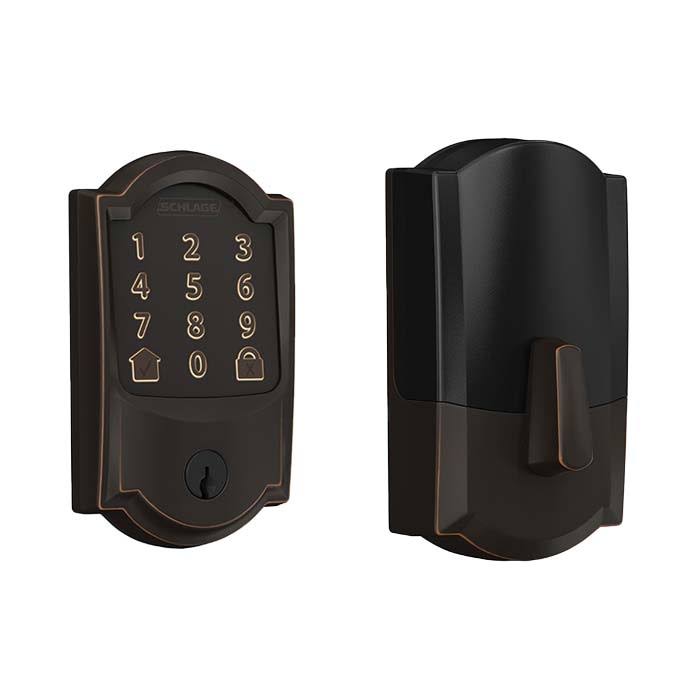 Bright Chrome Smart Deadbolt with WiFi Touchscreen Keypad C786