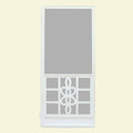36 in. x 80 in. White Outswing Metal Screen Door O259