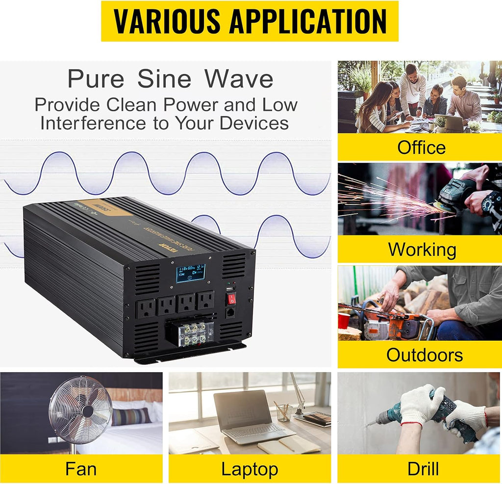 5000 Watt Pure Sine Wave Power Inverter M353