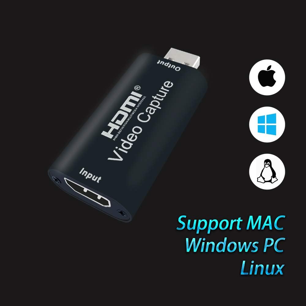 USB Video Capture Card 1080FHD HDMI Input Pack of 2 X89374