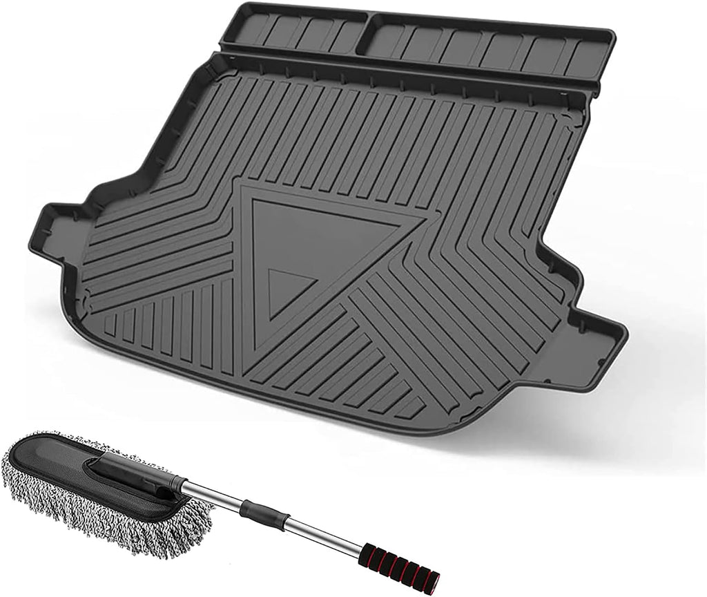Custom Fit Cargo Mat Trunk Liner Heavy Duty Rubber Waterproof Floor Mat Pack of 2 U253850