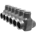 Black Insulated Multi Cable Connector Dual Entry 6 Ports U15024