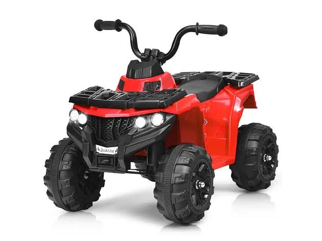 Kids Ride on ATV Quad 4 Wheeler Electric Toy Car 6V Battery Power LED Lights Red Z8960