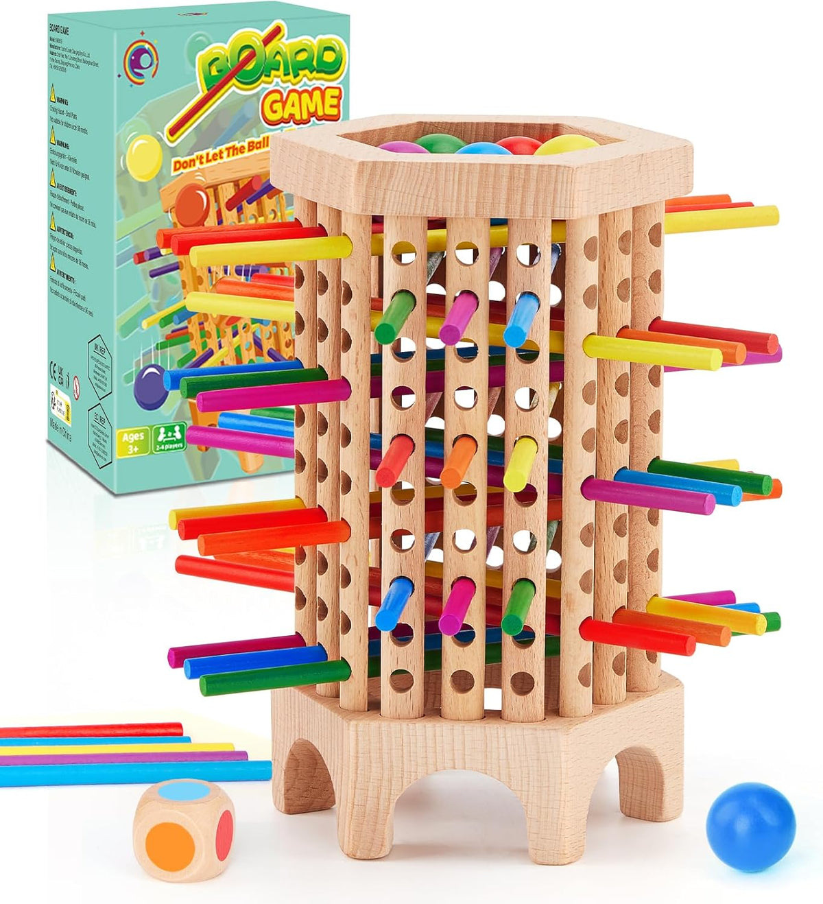 36 Colorful Stick Math Educational Dice Game for 2-6 Players N420877