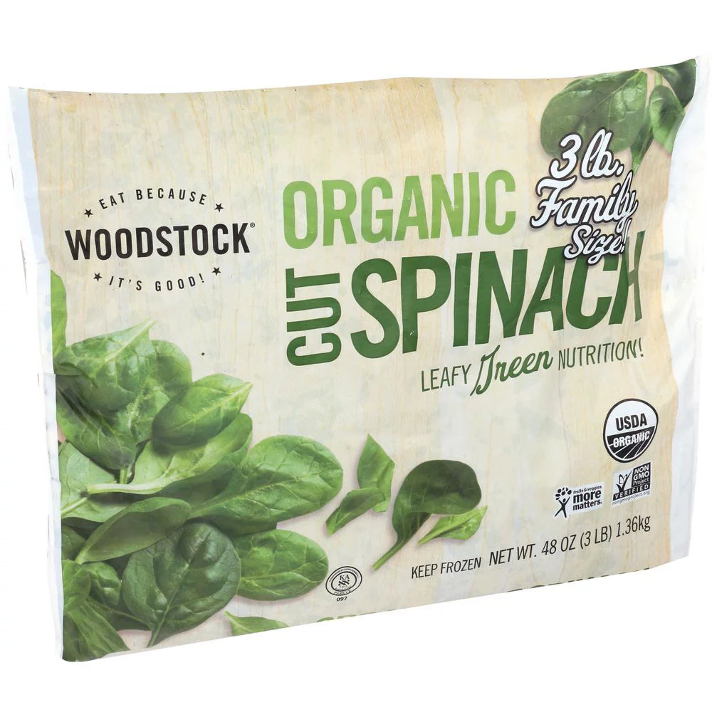 Organic Cut Spinach - 3 Pound V891269