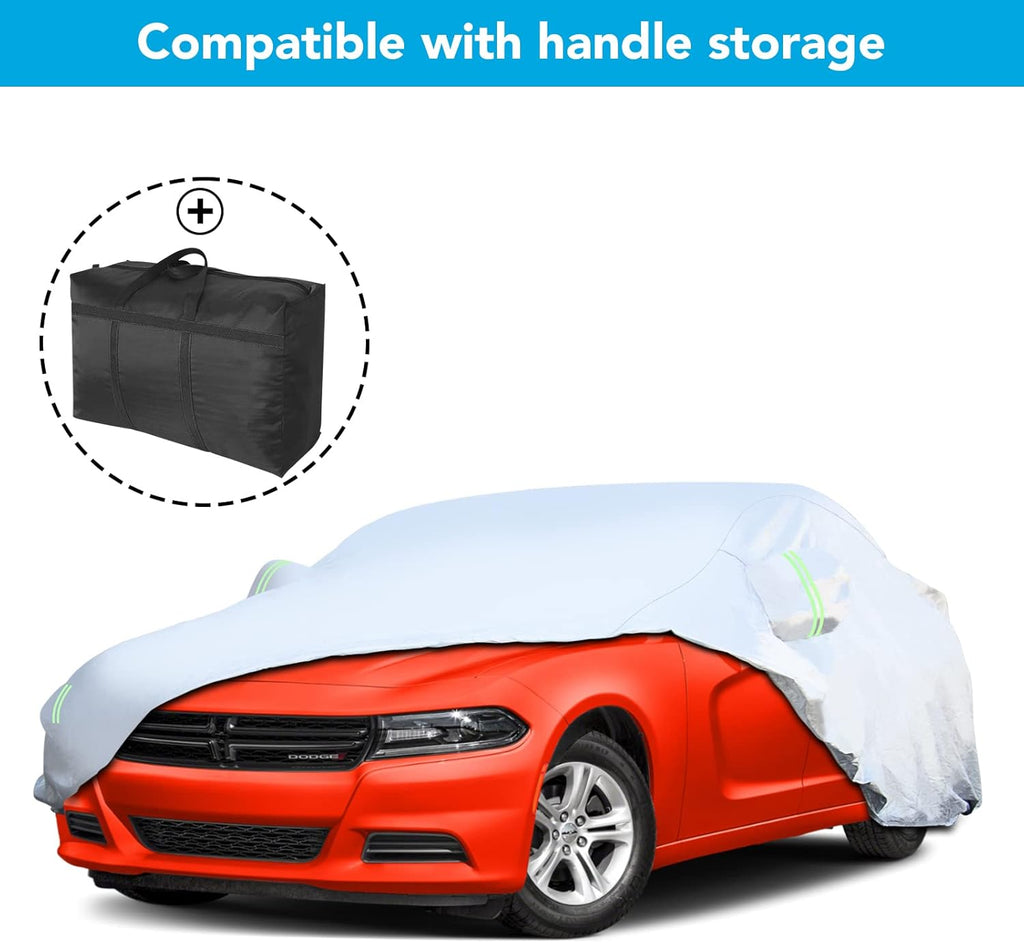 Waterproof All Weather Car Cover with Zipper D560814