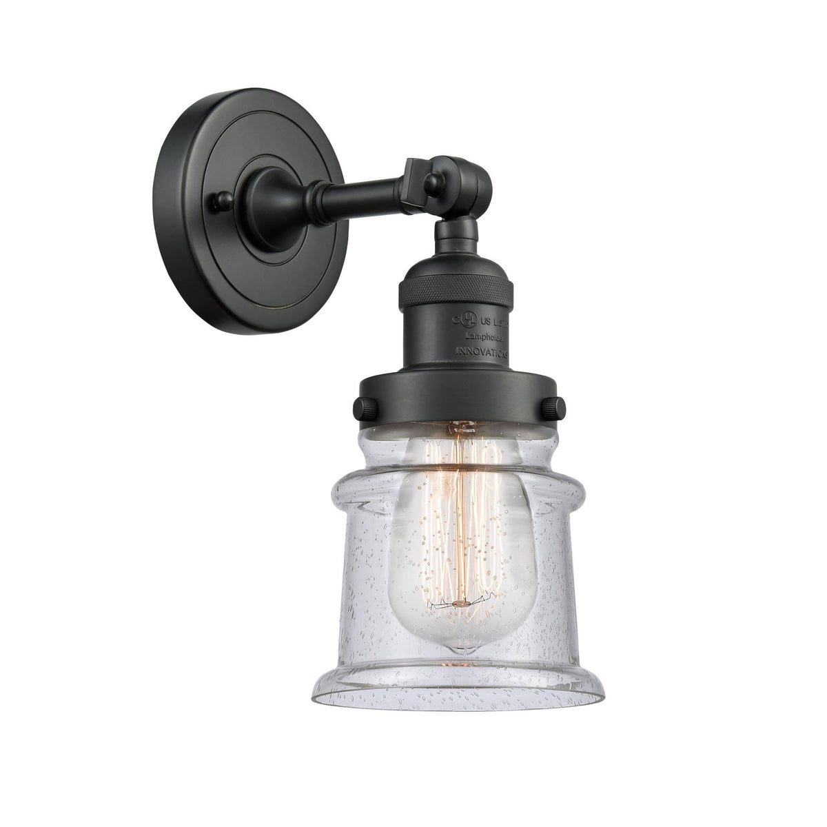 1 Light Black Sconce O88898