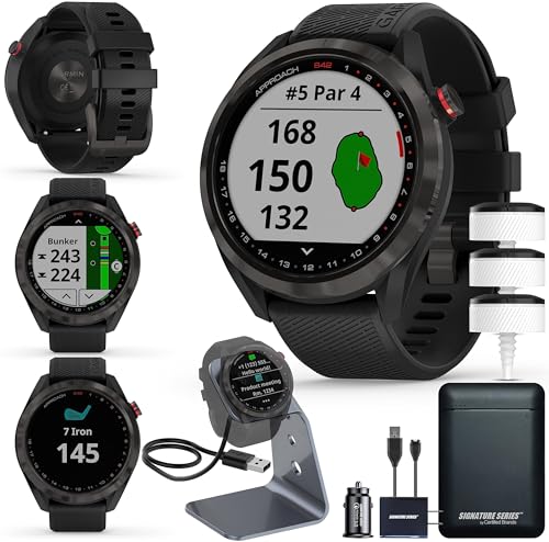 Golf Smartwatch with 1.3" Color Touchscreen and Scratch-Resistant Ceramic Bezel G146