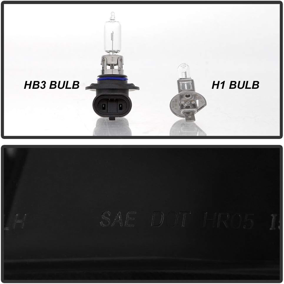Black Smoked Projector Headlights Assembly X14702