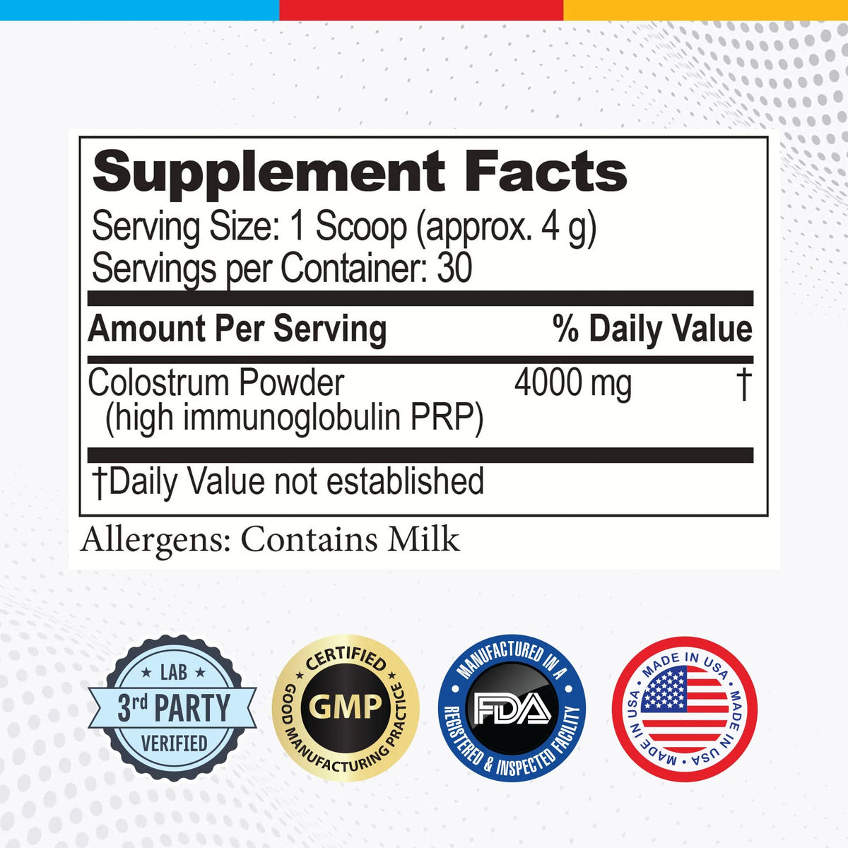 Ultra Pure Colostrum F41139