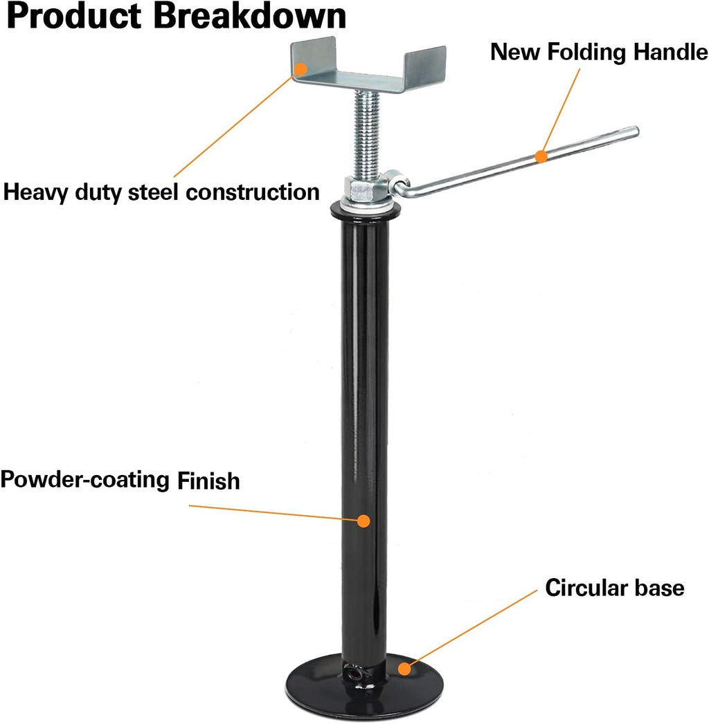 Slide Out Support Jacks 20.5'' to 38.5'' 2 Pcs U415