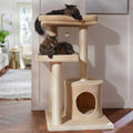 42-in Heavy Duty Faux Fur Cat Tree Condo Q971056