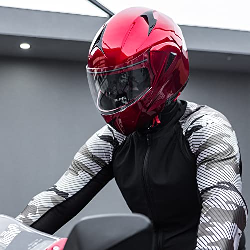 Modular Dual Visor Flip-up Full Face Motorcycle Helmet DOT A840