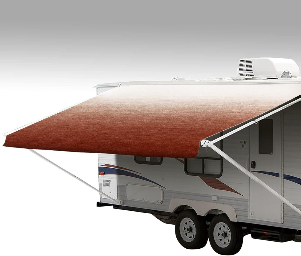 RV Awning Fabric Replacement Weatherproof Vinyl 18' I9743