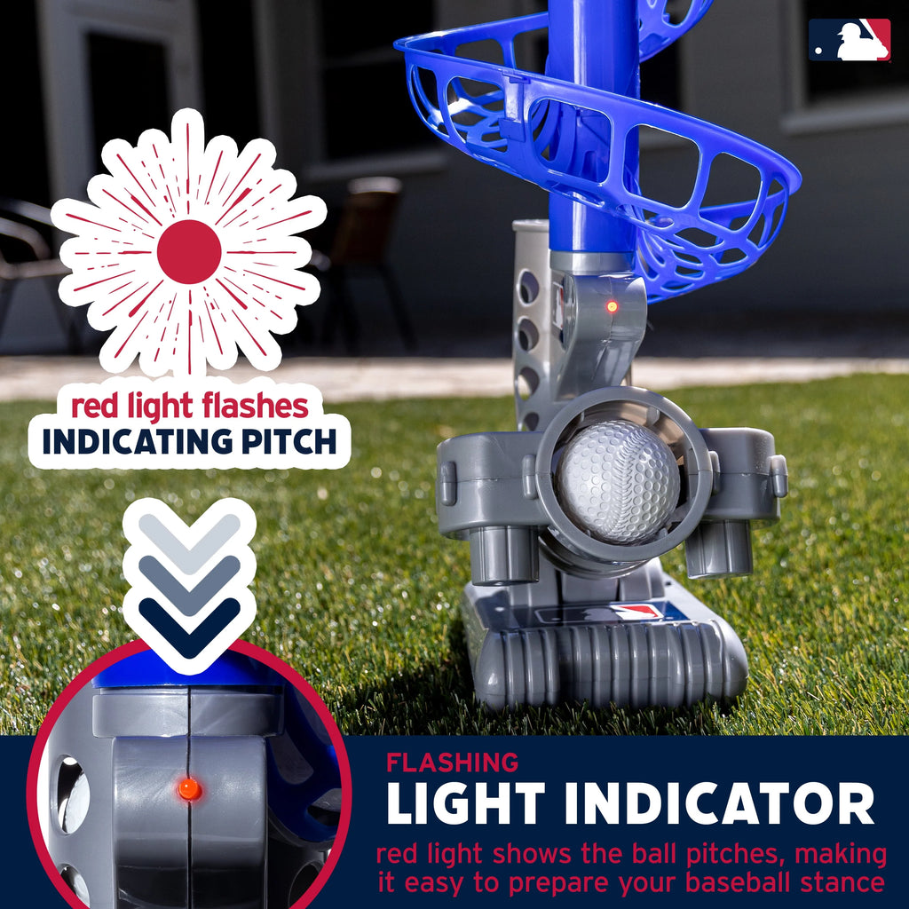 Kids Baseball Pitching Machine Height Adjustable with 6 Plastic Balls Q76500