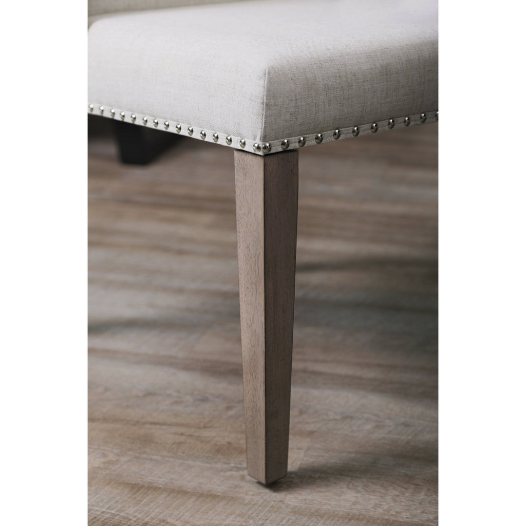 Neutral Acacia Polyester Dining Chair Set of 4 P715