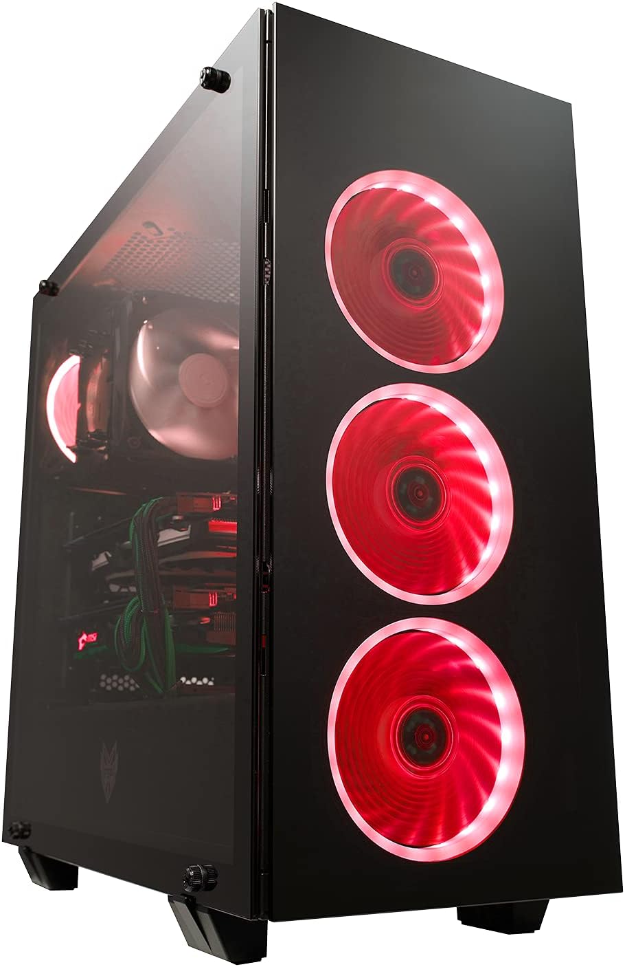 ATX Mid Tower PC Gaming Case with Tempered Glass Panels X25473