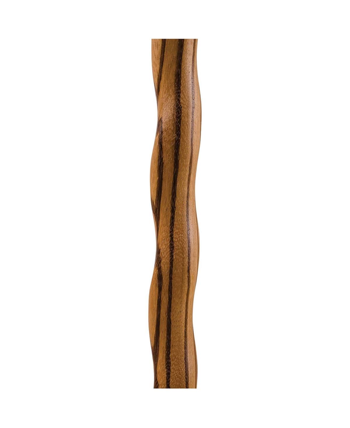 37x22 Twisted Zebrawood Walking Cane J8828