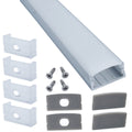 6-Pack 1 Meter LED Strip Aluminum Channels with Diffused Cover T932389