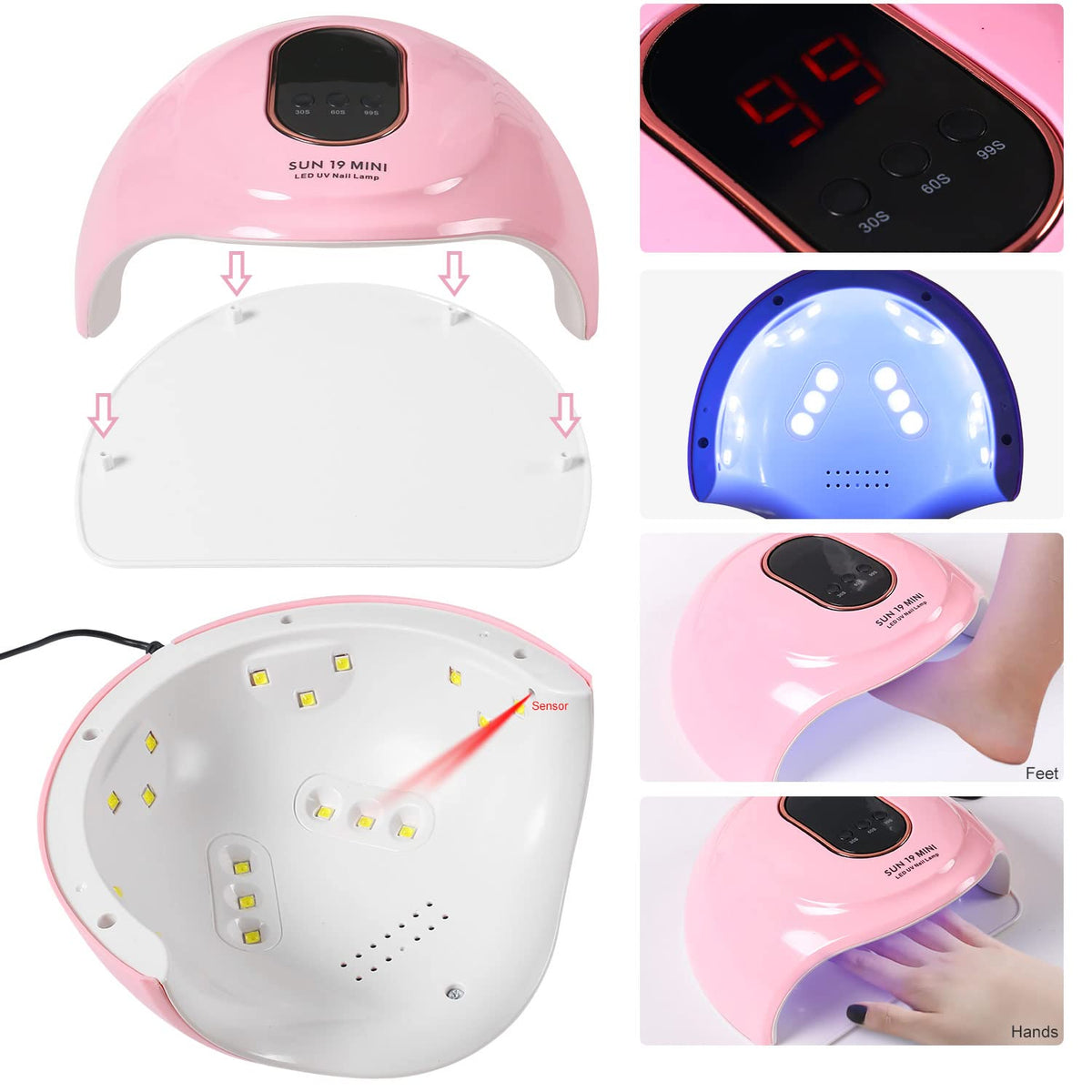 Acrylic Nail Kit With Drill And U V Light Full Nail Kit Set I292
