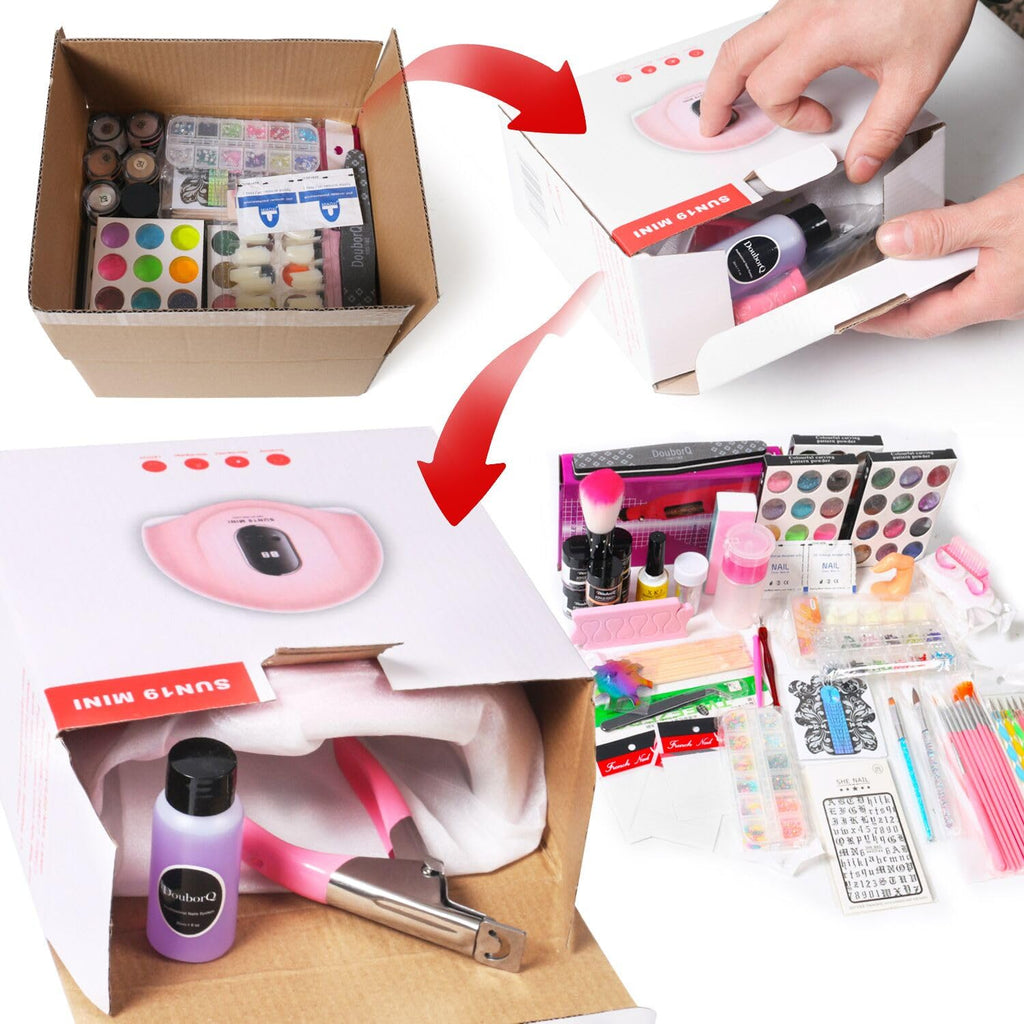 Acrylic Nail Kit With Drill And U V Light Full Nail Kit Set I292