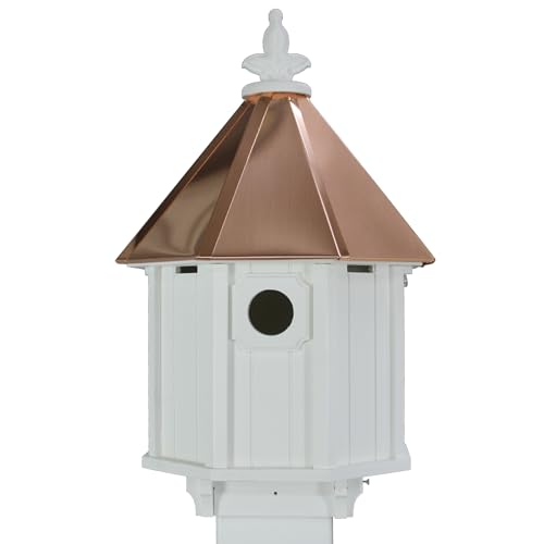 Duplex Bird House with Copper Roof G444211