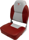 Grey/Red High Back Boat Seat O94620