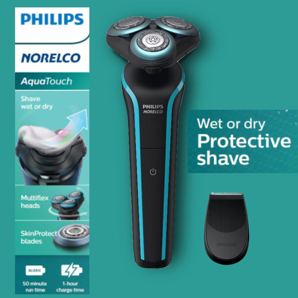 Rechargeable Wet & Dry Cordless Electric Shaver with Precision Beard Trimmer N512982