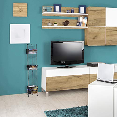 Black Steel Blu-Ray Rack Z548