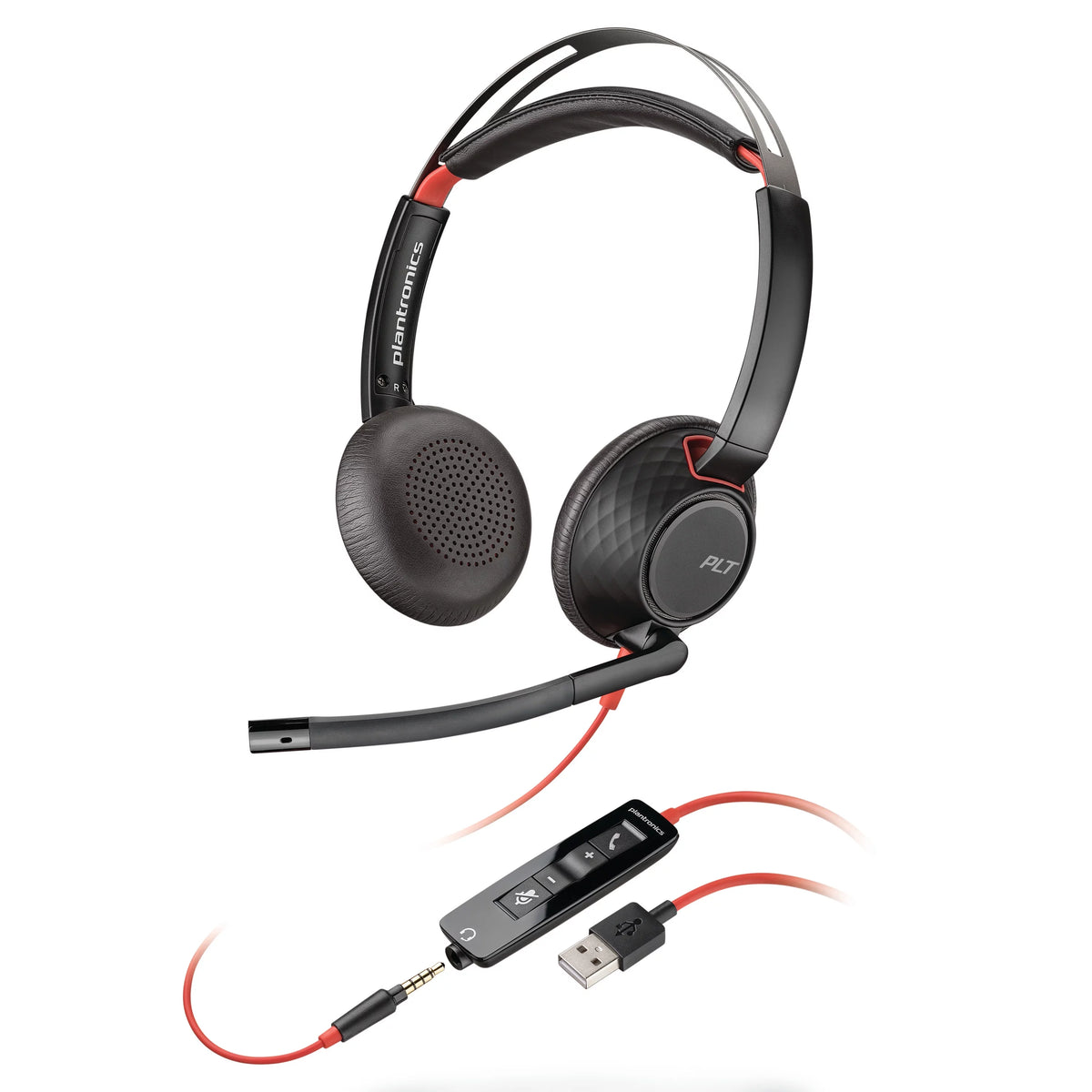 Wired Dual Ear USB-A Headset with Boom Mic P485
