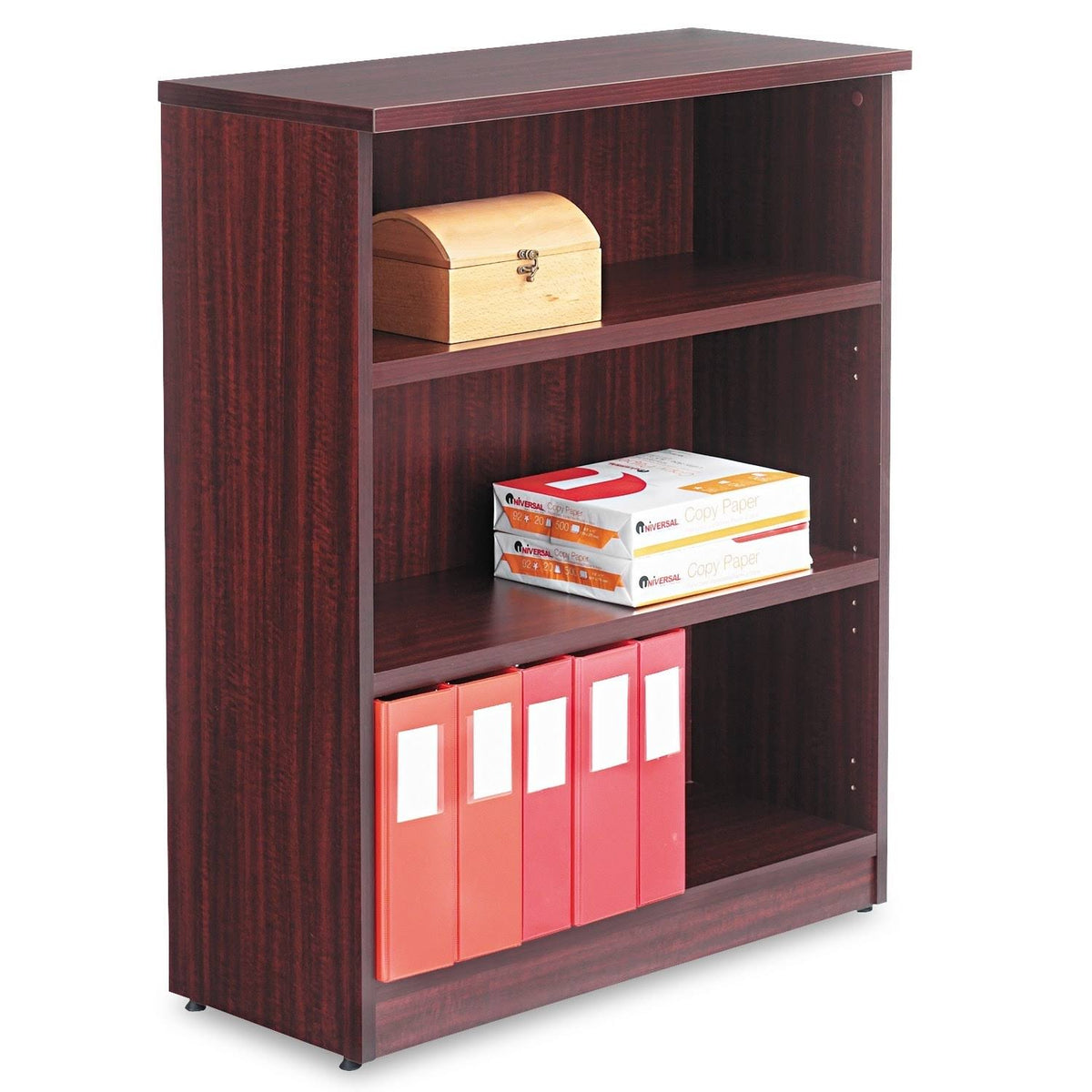 Three-Shelf Mahogany Bookcase I8594