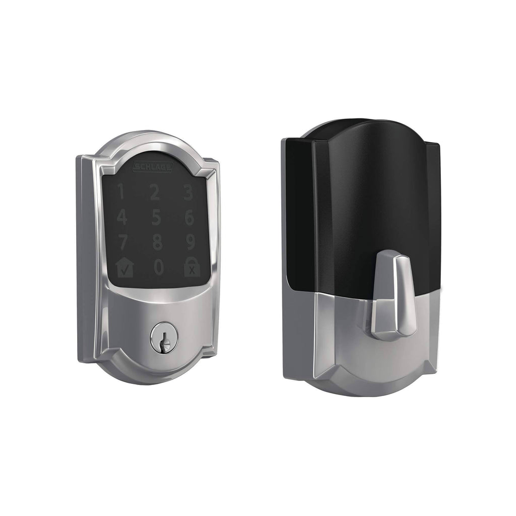Bright Chrome Smart Deadbolt with WiFi Touchscreen Keypad C786