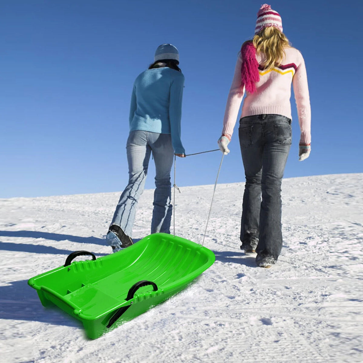 Winter Snow Sled Toboggan Pulling Boat Seat B63778