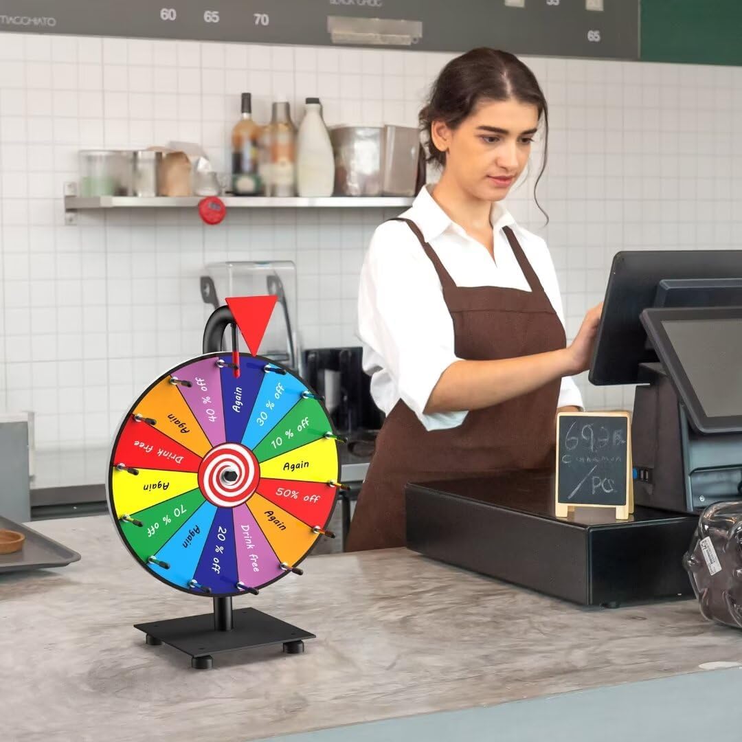 14 Slot Heavy Duty Spinning Prize Wheel with Base F167