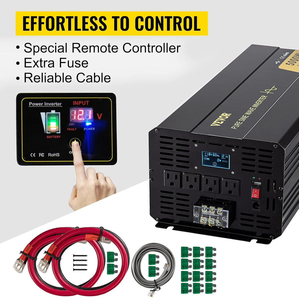 5000 Watt Pure Sine Wave Power Inverter M353