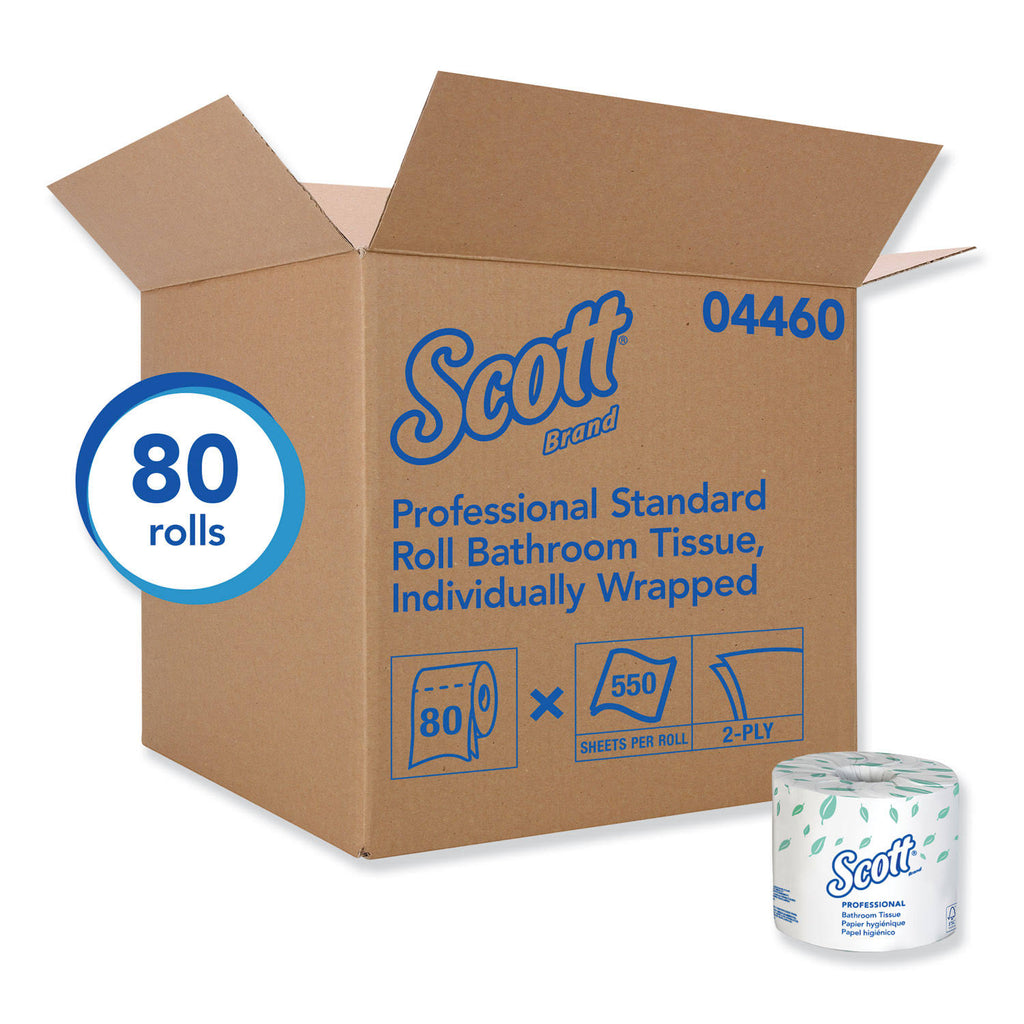 White Recycled Fiber Bathroom Tissue 80 Roll C982