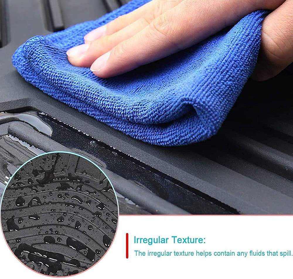 Custom Fit Cargo Mat Trunk Liner Heavy Duty Rubber Waterproof Floor Mat Pack of 2 U253850