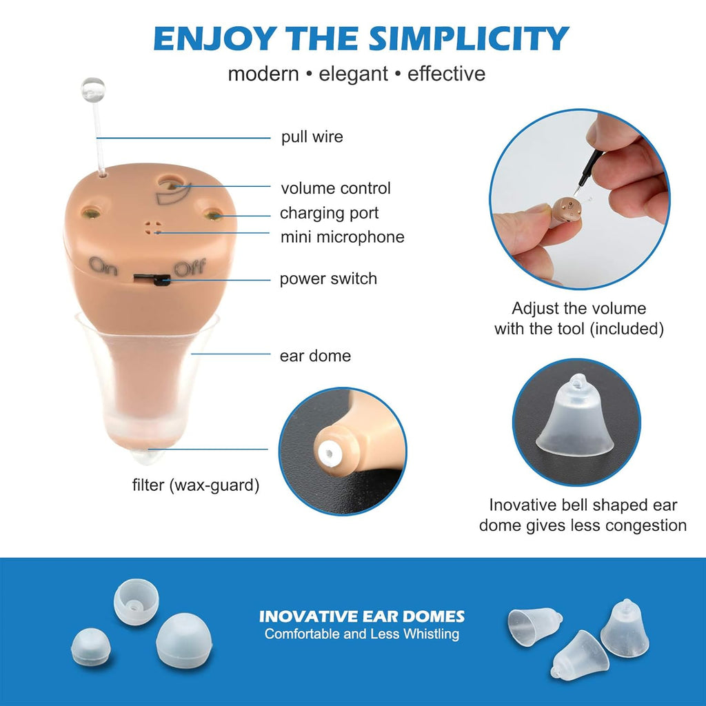 Rechargeable Hearing Amplifier Pair B265521