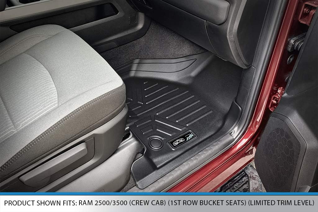 Black 2 Row Custom Floor Mats Liner Set N401937