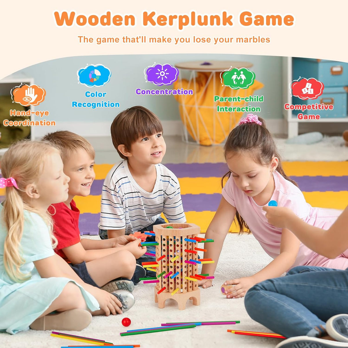 36 Colorful Stick Math Educational Dice Game for 2-6 Players N420877