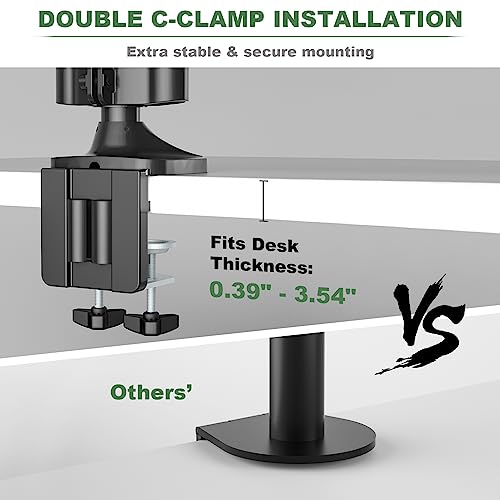 Triple Monitor Mount, Fully Adjustable Gas Spring, VESA 75x75/100x100mm D511