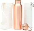 34 Oz 100% Pure Copper Water Bottle with Canvas Bag O12216