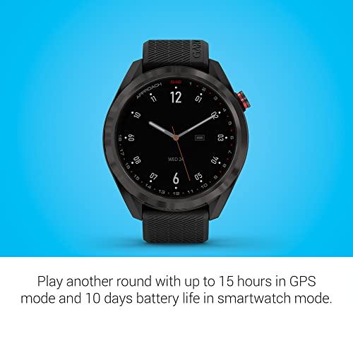 Golf Smartwatch with 1.3" Color Touchscreen and Scratch-Resistant Ceramic Bezel G146
