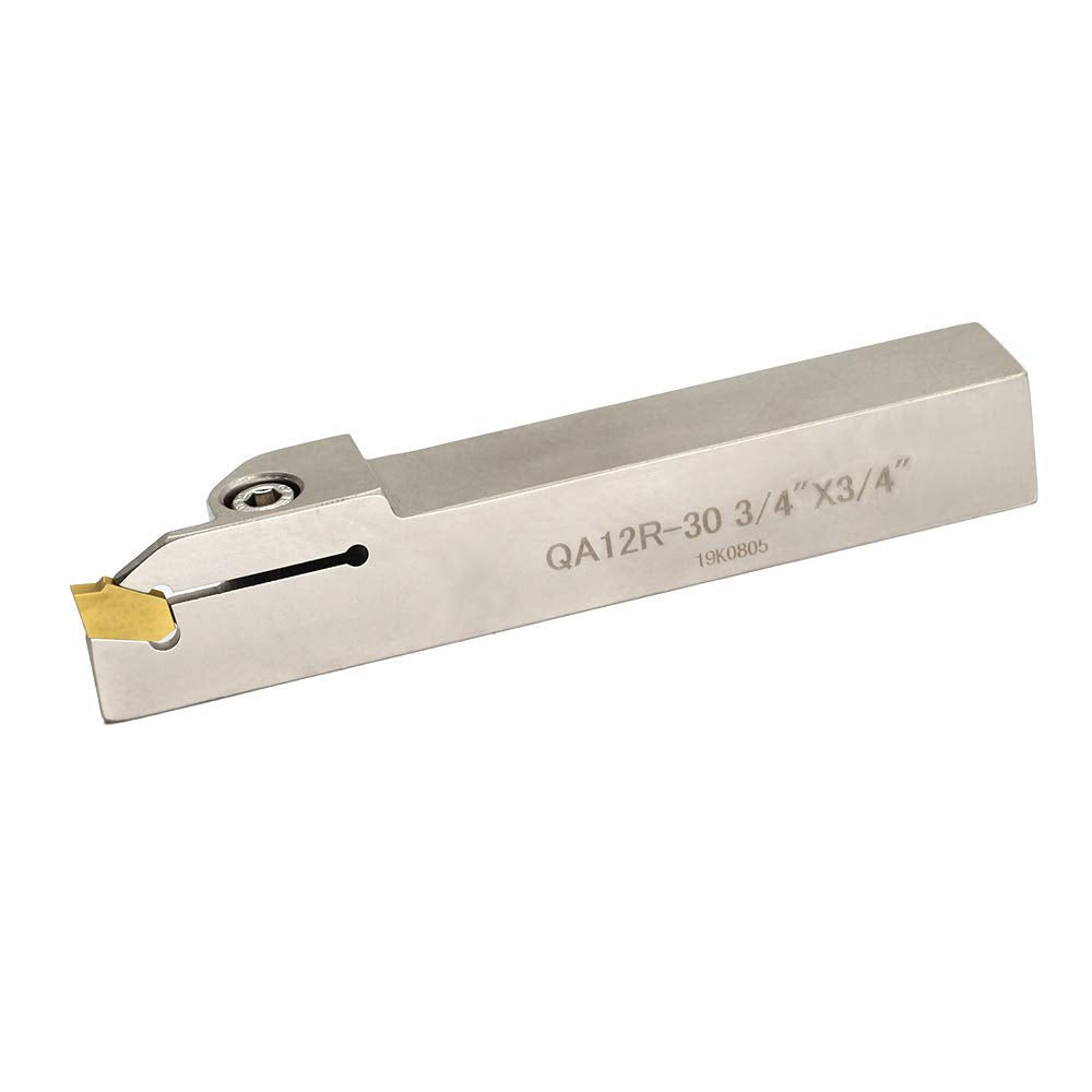 3/4 Indexable Lathe Grooving Parting Holder Right-Hand Cut Off Tool with Carbide Insert G275386