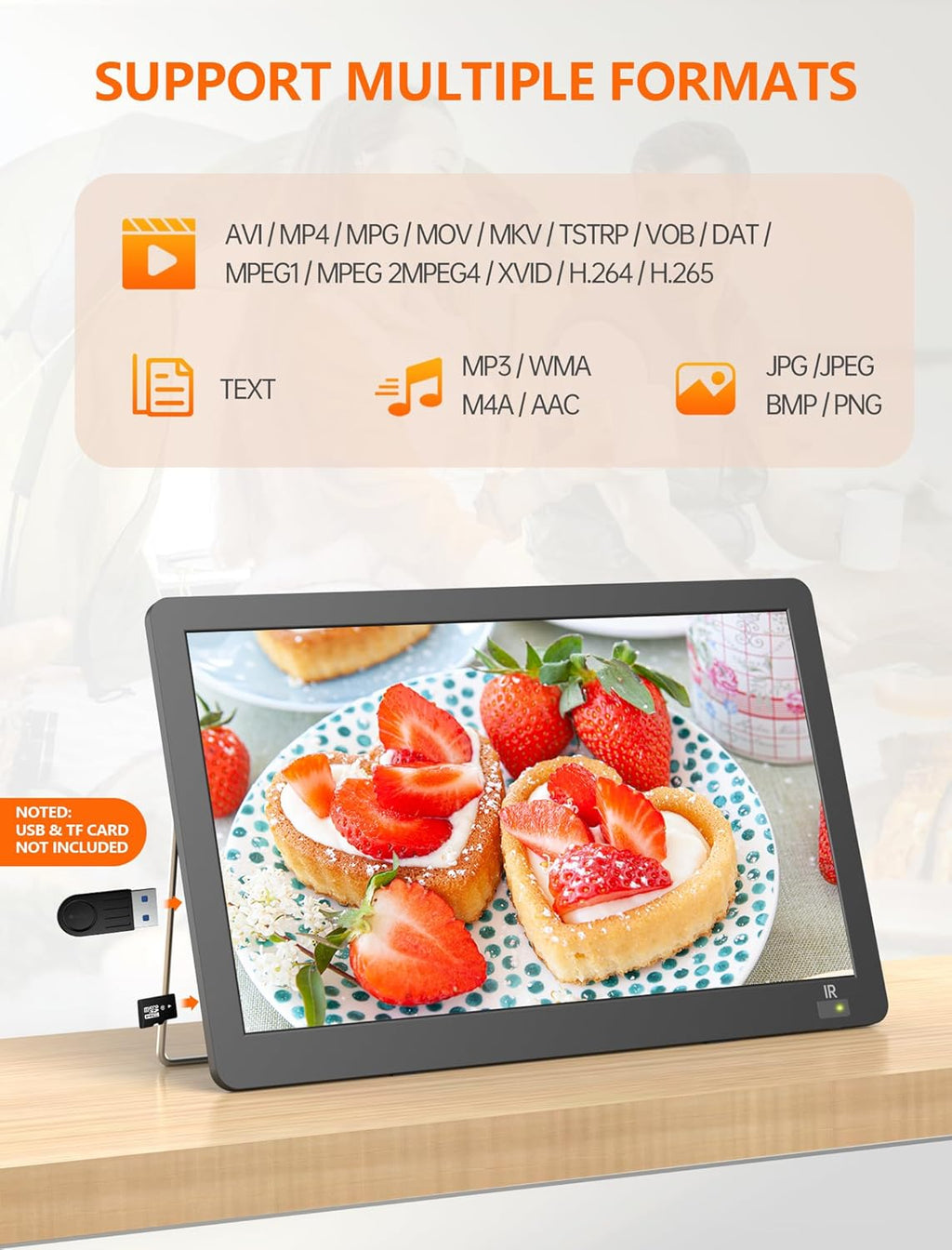 14.2" Portable Mini TV LCD Monitor 1080P with Digital ATSC Tuner K480402