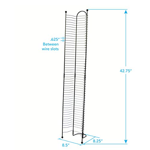 Black Steel Blu-Ray Rack Z548