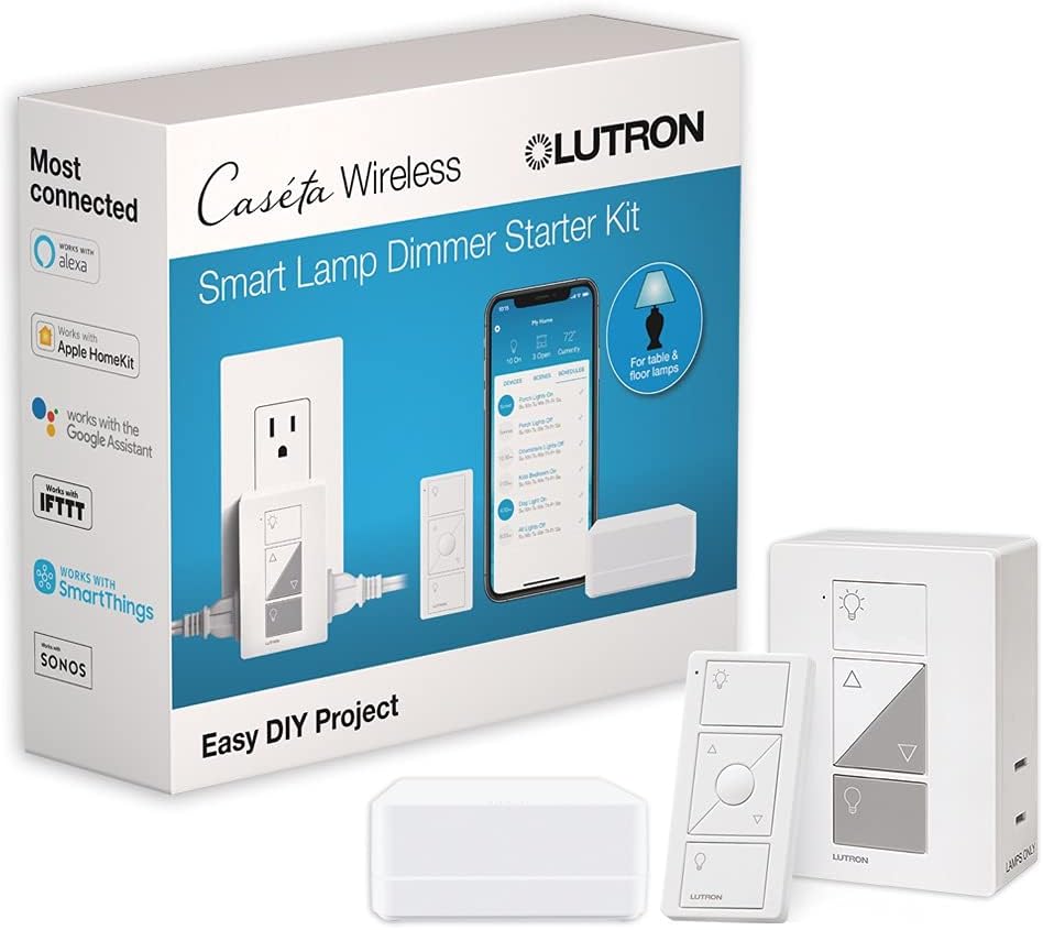 Smart Bridge Dimmer Kit with Plug-in Lamp Dimmer and Remote P7743