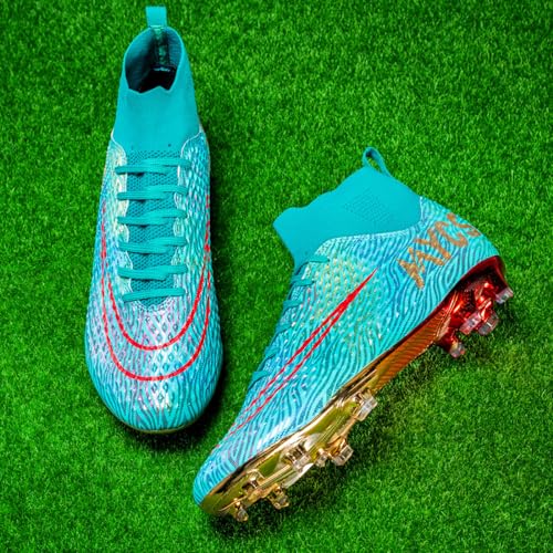 Soccer Boots Turf Football Shoes Breathable Lightweight Sneakers D413
