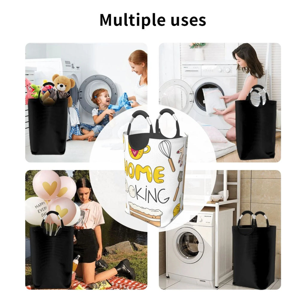 Large Canvas Fabric Laundry Hamper W315099
