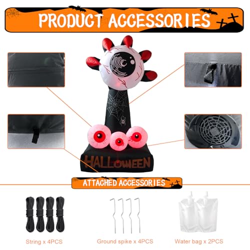 8ft LED-Lit Inflatable Halloween Decoration Z241265